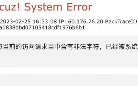 西瓜同城点击定位表单出现您当前的访问请求当中含有非法字符解决方法