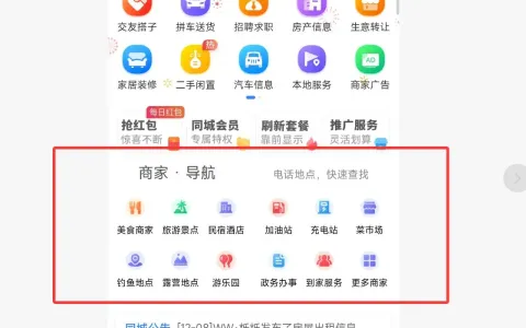 分享一款多彩好看的西瓜首页DIY商家导航模块